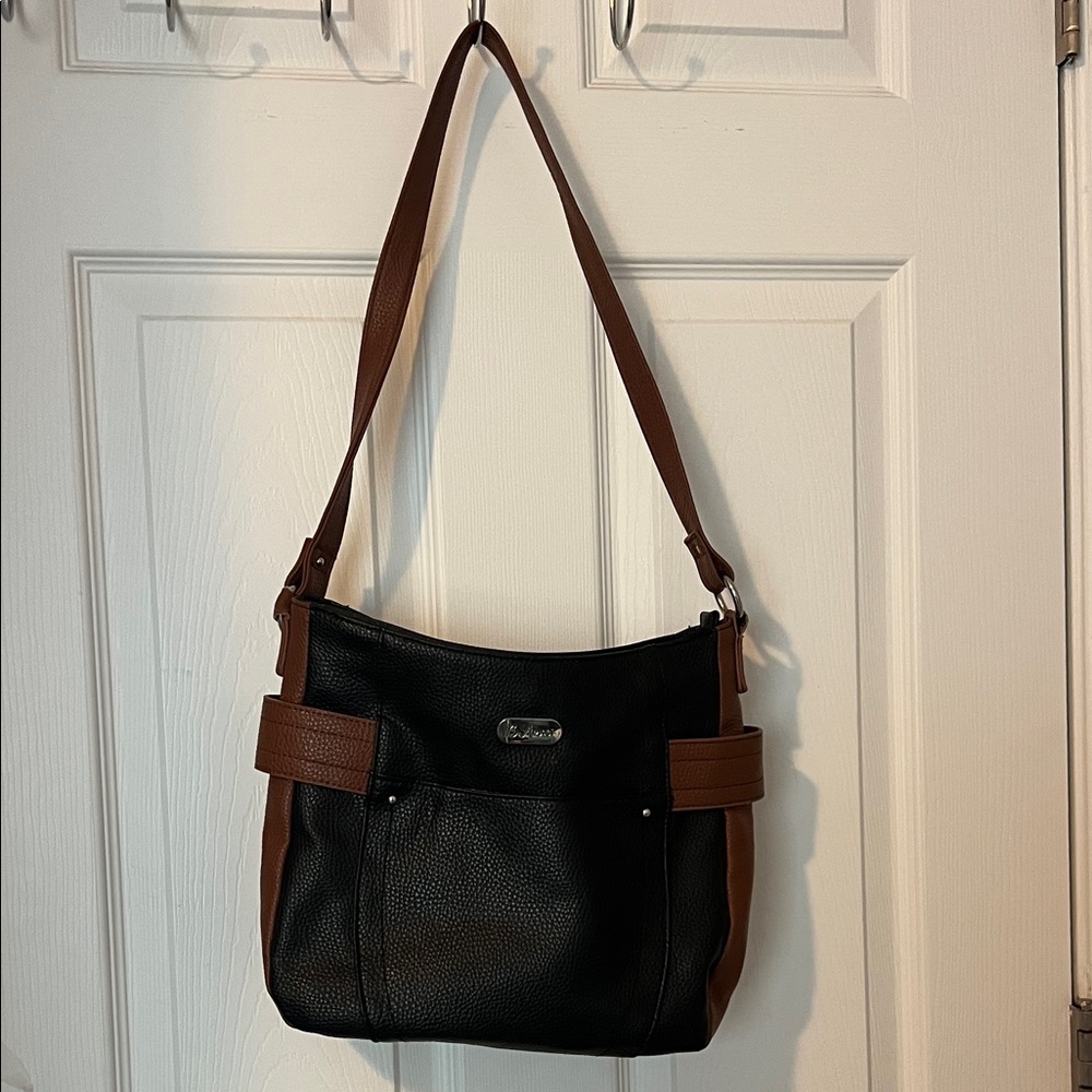 Chic Black and Brown Shoulder Bag